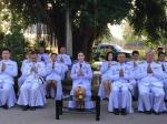 ทำบุญตักบาตร และพิธีถวายพานพุ่มราชสักการะ ถวายราชสดุดี และถว
